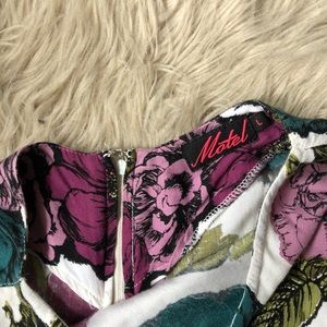 Motel Pants - Motel 'Mollie' Graphic Floral Print Romper Motel Pants - Motel 'Mollie' Graphic Floral Print Romper